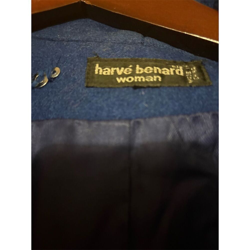 Harve Benard Women's Blue Coat  Blazer Jacket Size 16Business Solid - Picture 5 of 10